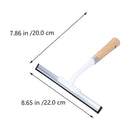 Multi-Purpose Glass Squeegee with Wooden and Rubber Handle, Effective Cleaning Tool for Home and Window Use