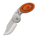Folding Knife with Colourful Wooden Handle for Package Opening,Edc Pocket Tool with Natural Aesthetics