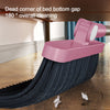 Pink Broom and Dustpan Set, 180° Rotatable Brooms, Upright Angle with Built-in Comb Teeth Dustpan Combo Set for Home Kitchen Office Lobby Floor Standing Dust Pan