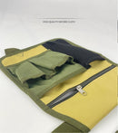 Multi-Pocket Canvas Garden Tool Bag-Army Green