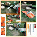 Chainsaw Sharpening Kit, 5 and Files, and 3 and and 7 and, 32 in, 4mm, 16 in, 4.8mm, 5.5mm