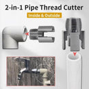 and Integrated Internal and External Pipe Threading Tool and, Pipe Repair and Dfayu Suitable for Electric Drill Thread Cutting, 0.5 in, 0.75 in