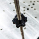 12 Pcs Plastic Star Black, Star Handle Nuts Handle Screws, M8 Internal Thread Knurled Screws for Machine Tools