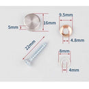 12 Pcs Cover Screws in Steel Stainless Screws a Mirror, 16mm