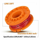 Worx Wa0004.1 Bobine of Wire of Spare Longue Duration Compatible with Wg150, 4 Coils and 1 Caps