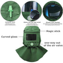 Sandblasting Hood Anti-Dust Heat, Scratch Windproof, Resistant Canvas Hood Neck Protector Face Protection
