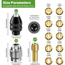 15 Pcs Pinces of Serrage for Mandrin of Perceuse Dremel, 32 in, 0.125 in