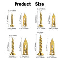 380 Pcs Self-Drilling Wall Anchors and Screw Kit Drywall Fixing Anchors Repair Tools Fasteners for Mounting Furniture on Moist Drywall