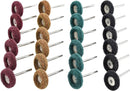 40 Piece Drill Polishing Set Compatible with Dremel, 25 mm, Grit 80 to 300, for Wood Stone Jewelry and Watches
