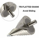 Twist Drill Set 6-60mm for Metal, Wood, Plastic - Compatible with HSS Cone Drills