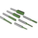 6mm Straight Router Bit Set, 7 Pieces Woodworking Carbide Straight Groove Router Bits for Wood, Compatible with Bosch, Makita