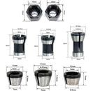 Milling Chuck - Set of 6, Countersunk Collet (6 mm, 6.35 mm, 8 mm), Router Collet, Collet Adapter
