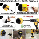 4-pack MultiColor Scrubbing Brushes for Drill and Screwdriver