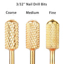Electric File Bits Gold, Rounded Grov Grit