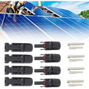 Solar Connector, mc4 Connector, PV Connector, Solar Photovoltaic Connector, Male Female Solar Panel Cable Connectors, Waterproof Seal, 4 Pairs