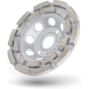 Diamond Plate Grinding Wheel Universal Concrete X Double Row Grinding Wheel, 125mm, 22.2mm
