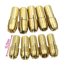 10 Pack Electric Grinder, 3 Jaw Brass Drill Chuck, 1.0mm