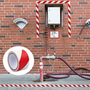 Adhesive Warning Tape for Floor Marking Safety Red and White Stripes, 4cm x 16m