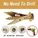 50 Pack Self Drilling Metal Drywall Anchors with Screws, 12 x 30 mm