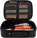 Barber Tool Storage Bag Black Large Capacity Case for Scissors Combs and Salon Supplies, Holds Clippers and Grooming Tools
