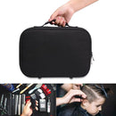 Barber Tool Storage Bag Black Large Capacity Case for Scissors Combs and Salon Supplies, Holds Clippers and Grooming Tools