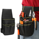 Tool Belt, Adjustable Wear-Resistant Tool Pouch Bag with Multiple Pockets for Carpenter, Plumber and Roofer, for Construction and Maintenance, Black