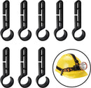 8 PCS Non-Slip Helmet Clips, Headlamp Clips for Hard Hat, Head Torch Hooks for Narrow-Edged Helmet, Hardhat, Safety Cap