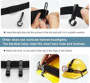 8 PCS Non-Slip Helmet Clips, Headlamp Clips for Hard Hat, Head Torch Hooks for Narrow-Edged Helmet, Hardhat, Safety Cap