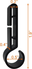 8 PCS Non-Slip Helmet Clips, Headlamp Clips for Hard Hat, Head Torch Hooks for Narrow-Edged Helmet, Hardhat, Safety Cap