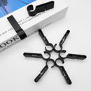 8 PCS Non-Slip Helmet Clips, Headlamp Clips for Hard Hat, Head Torch Hooks for Narrow-Edged Helmet, Hardhat, Safety Cap