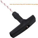 2 Packs Pull Cord Handle, Gasoline Engine Pull Starter Handle Grip, Lawn Mower Pull Handle for Generator, Chainsaw, Trimmer Edger Brush Cutter Engine Parts, 2.84Inch Long and 0.65Inch Width Handle