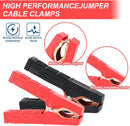 Jumper Cable Clamps, 2 Pcs Alligator Battery Clamps Clips Heavy Duty Batteries Charger Clamp 200 A Jumper Cable Ends Clamp Welder Clips for Under 5AWG Automotive Batteries Jump Starter Cables