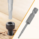 10pcs 1/16" Hex Allen Wrench Drill Bit Set, 1/4" Hex Shank, S2 Steel