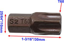 T60 Torx Screwdriver Bit Set 6 Point Star Bits with Hex Shank for Power Screwdriver Drill Impact Driver -8pcs