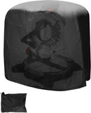 Dustproof Miter Saw Cover, 210D Oxford Cloth with Bottom Drawcord Fits Most Miter Saws, Planers, Machine Tools, Rustproof and Waterproof, Black