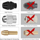 10Pcs Drill Chuck Collet Set for Dremel with 4485 Brass Collet Set 4486 Keyless Chuck for Dremel Rotary Tool 1/32" to 1/8" Keyless Drill Chuck Brass Chuck Collet Nut for Dremel