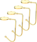 4 Pack Gold Rotatable Open Haar Clips No Drilling Required