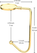 4 Pack Gold Rotatable Open Haar Clips No Drilling Required