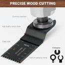 159 PCS Oscillating Saw Blades with Sandpaper, Universal Titanium Multitool Blades for Wood/Plastics/Metal, Quick Release Multi Tool Kits Compatible with Dewalt, Ridgid, Ryobi, Rockwell