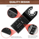159 PCS Oscillating Saw Blades with Sandpaper, Universal Titanium Multitool Blades for Wood/Plastics/Metal, Quick Release Multi Tool Kits Compatible with Dewalt, Ridgid, Ryobi, Rockwell