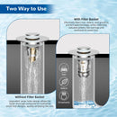 Upgraded 3 in 1 Bathroom Sink Drain Strainer