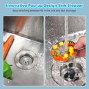 Upgraded 3 in 1 Bathroom and Kitchen Sink Drain Strainer