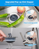 Upgraded 3 in 1 Bathroom and Kitchen Sink Drain Strainer