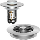 Upgraded 3 in 1 Bathroom and Kitchen Sink Drain Strainer