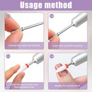 4PCS 3/32 Shank Mandrel Nail Drill Bits, Small Sanding Bands Nail Drill Bits, 3mm Mini Mandrel for Nail Sanding Bands, Stainless Steel Sanding Band Nail Drill Bit for Electric Drill File Machine