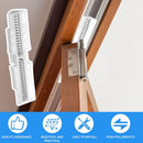 3 Pcs Bifold Door Spring Slide Rail, PET Bi-Fold Door Slide Guide, White Top Track Guide for Bi-Fold Closet Doors and Folding Doors, Easy to Install Bifold Closet Door Replacement Hardware