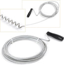 Metal Drain Cleaner and Clog Remover, 10FT long Hair Catcher Cleaning Tool, Sink Dredge Pipeline Cleaner for Bathroom Kitchen Tube Sink Basin
