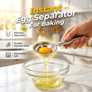 Egg Yolk Separator, Stainless Steel Egg Yolk Separation Tool, Egg Sifting Filter Divider with Hook for Baking & Cooking Kitchen Gadget (1PC)