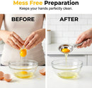 Egg Yolk Separator, Stainless Steel Egg Yolk Separation Tool, Egg Sifting Filter Divider with Hook for Baking & Cooking Kitchen Gadget (1PC)