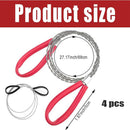 4Pcs Stainless Steel Wire Saw Emergency Saws,PVC Pipe Cable Saw Stainless Steel Wire Saw Hand Pocket String Rope Saw, Cable Saw Metal Wire Saw Hand Pocket String Rope Saw PVC Pipe Cutting Tool